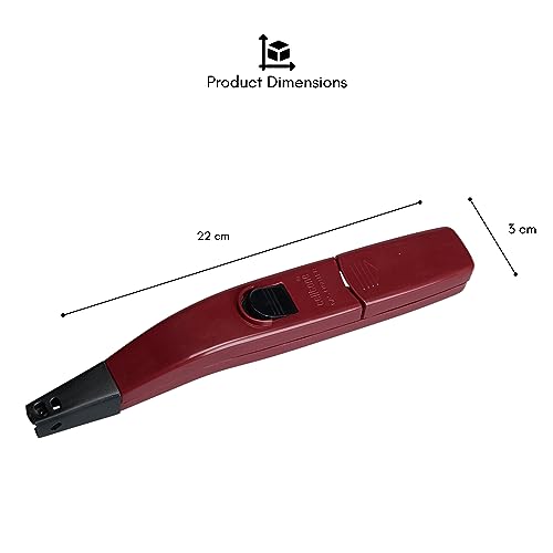 celltone Plastic Zoom Electric Gas Lighter For Kitchen Use - Battery Operated Continous Spark Gas Lighter For Stove|6 Months Warranty - Red - Image 3