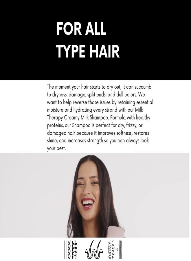 Morfose Professional Milk Therapy Creamy Hair Shampoo for Dry, Damaged, or Brittle Strands, Repairs and Protects, fuller, healthier, softer look, Eliminates Dryness, Damage, and Split Ends,16.91 Fl oz - Image 4