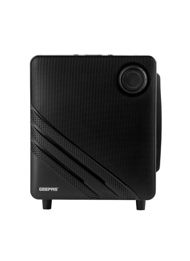GEEPAS - 2.1 Channel Multimedia Speaker System with Remote Control-MP3, FM Radio, Bluetooth, EQ Function and Karaoke Function| USB Input, SD Card Reader, AUX| LED Display with Colorful LED Light| 50000W PMPO - Image 1