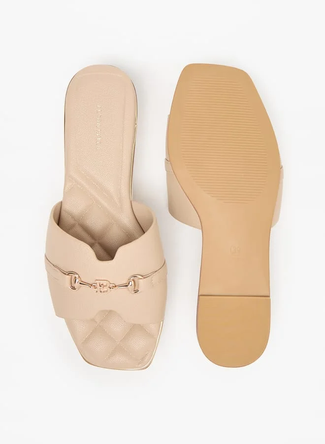فلورا بيلا من شو إكسبرس Women Animal Print Slip-On Sandals with Logo Accent