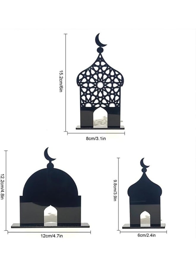 TPGP زينة رمضان لعلامة الطاولة عيد مبارك زينة حفلة رمضان كريم زينة خشبية لعيد الزينة الإسلامية للمنزل - Image 3