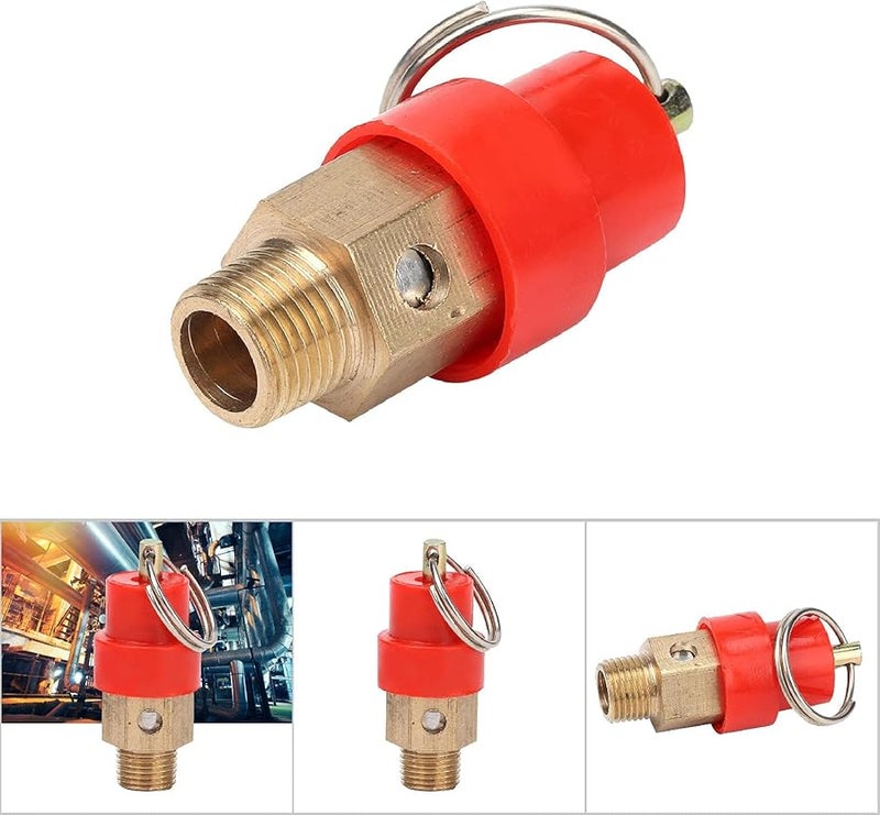 3 Pack 8KG Brass Safety Relief Valve G1 4 Thread For Air Compressor Pressure Release - Image 5