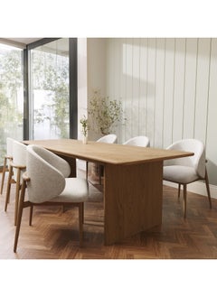 Malazhouse Dining Table Set with 6 Curved -MZDRS004  - Image 1