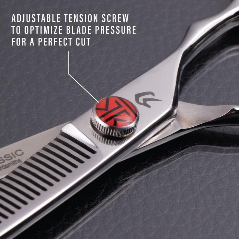 EVERLONG Katana Classic Professional 6.5" Shear Set by Tokko Shears, Premium 440C Japanese Steel Regular and Thinning Scissors for Barbers and Salon Professionals - Image 5