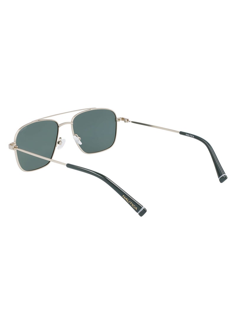 NAUTICA إطار معدني كامل من Navigator NAUTICA SUN N4649SP 5517 (712) باللون الذهبي غير اللامع  - Image 5
