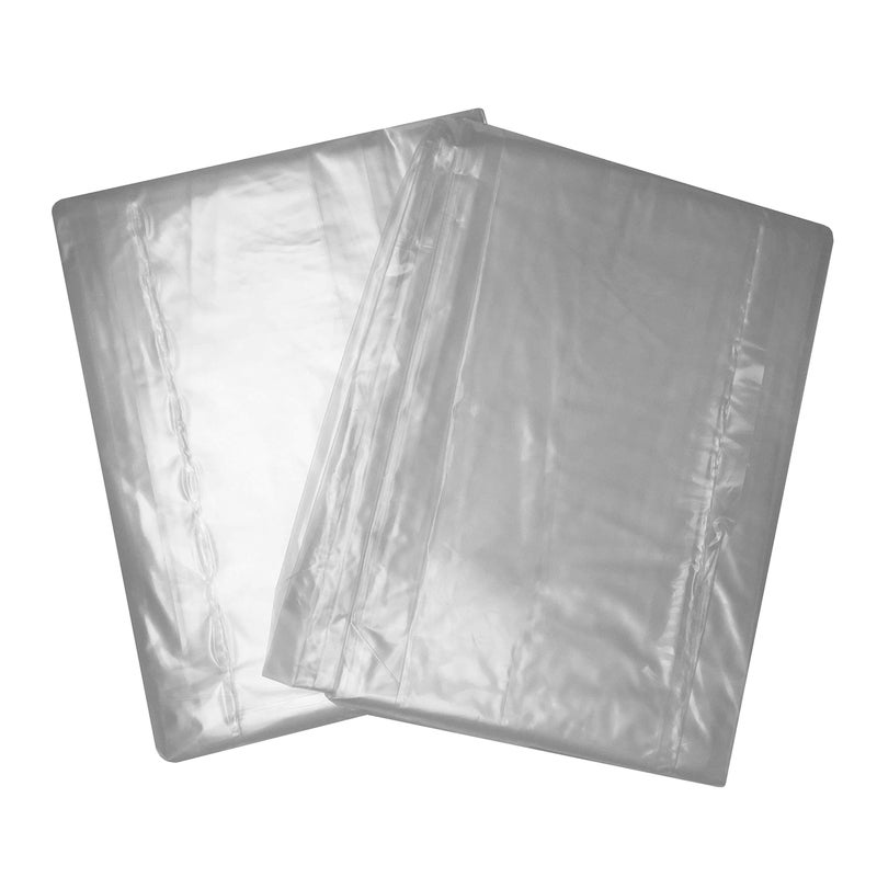 Uboxes King Mattress Poly Covers, 76 x 15 x 104 inch, 2 Count (Pack of 1), Clear - Image 5