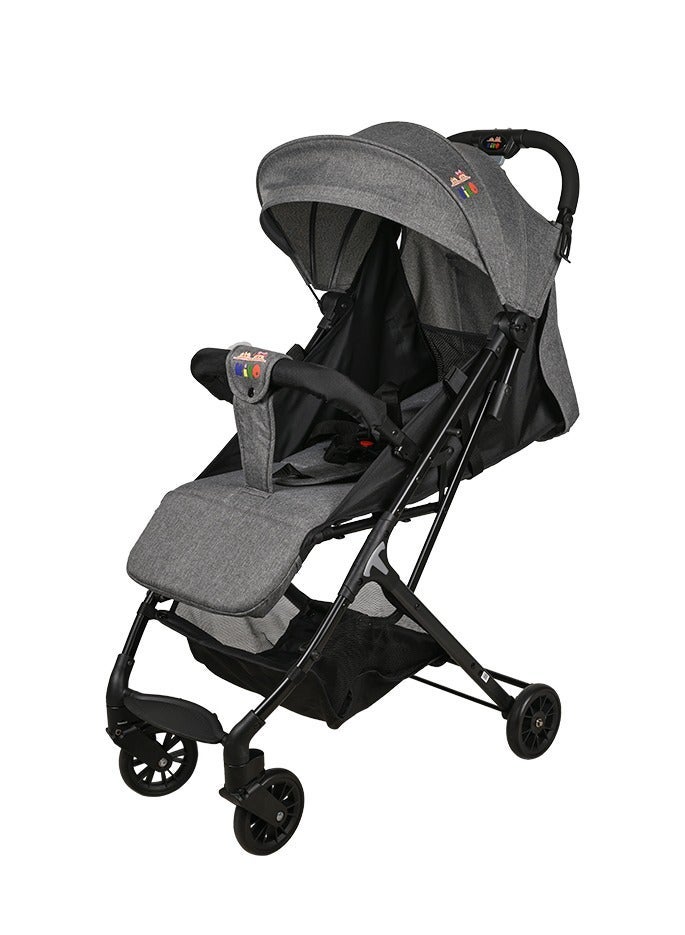 Kiko Travel Light Stroller 4 Wheels, 0 Months +, Grey - Image 1