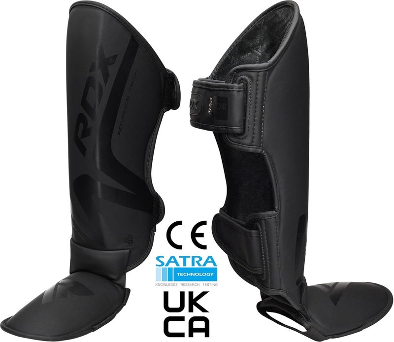 RDX Shin Guard for Muay Thai, Kickboxing, MMA Training, Maya Hide Leather Instep Leg Foam Pads for Martial Arts, Sparring, Gear for BJJ and Boxing - Image 2