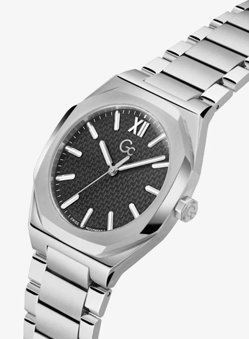 Gc  Coussin Sleek Metal Analogue Watch for Men | Best Price UAE