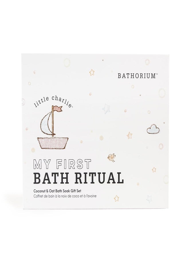 Bathorium Little Charlie My First Bath Ritual Gift Set, Bath Kit with Oat, Coconut & Organic Oils, Soothing Soak, Bubble Bath, Konjac Sponge & Scoop, Gentle, Fragrance-Free Skincare for Babies - Image 5
