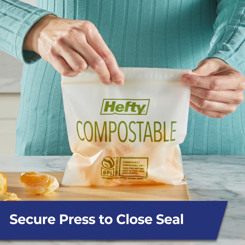 HeftyÂ® Compostable Press-To-Closeâ€‹ Sandwich 50 Count - Image 2