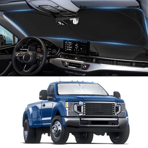 INSAUTO Sunshade for Ford Super Duty F250 F350 F450 F550 Windshield Sun Shade for 20102024 2025 2026 Ford F250 F350 F450 F550 2Door 4Door Pickup Accessories Front Window Shield Cover Visor Protector - Image 1