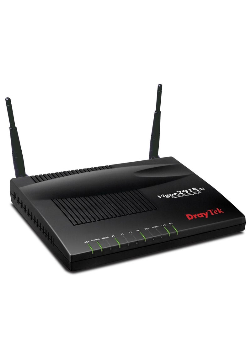 Draytek Vigor2915ac Dual-WAN Broadband Firewall VPN Router Black