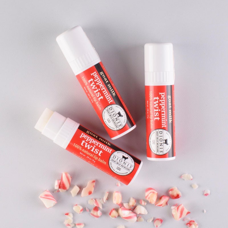 Dionis - Goat Milk Skincare Scented Lip Balm, Set of 6 (0.28 oz), Moisturize Dry and Chapped Lips, Cruelty-free and Paraben-free (Peppermint Twist) - Image 4