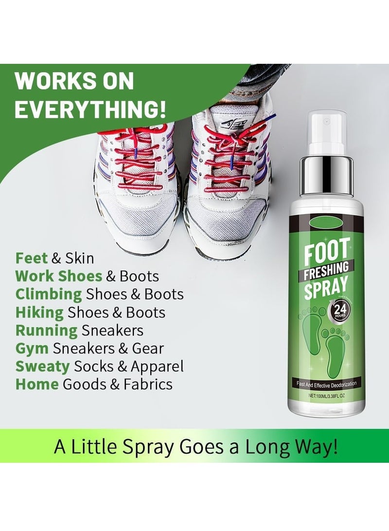 اينڤيشا بخاخ مزيل روائح الاحذية - مزيل رائحة قوي للأحذية - معطر نعناع طبيعي مع زيت شجرة الشاي - حل فعال للاحذية الرياضية ذات الرائحة الكريهة - Image 4