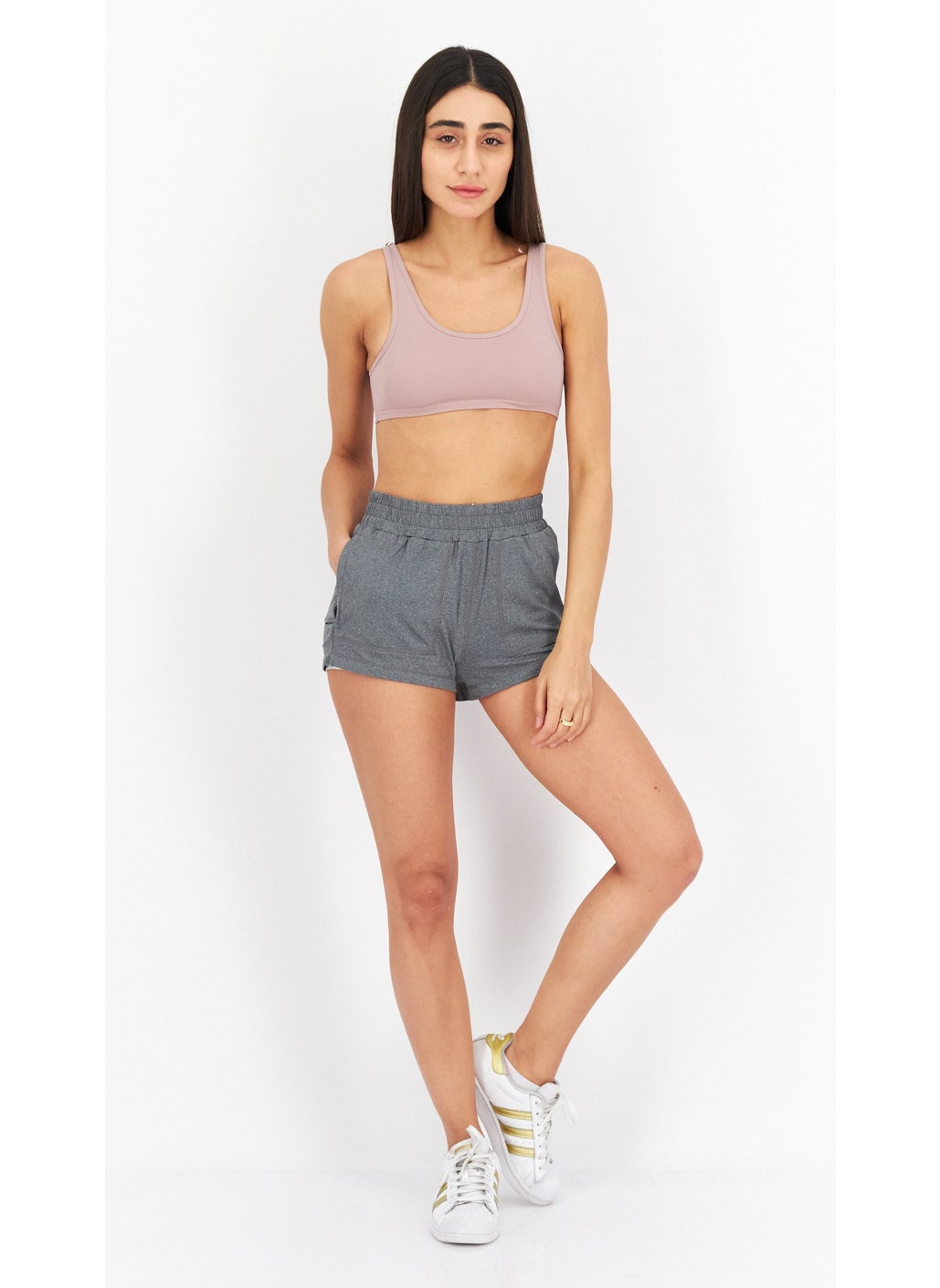 Women Plain Basic Shorts, Grey - pzsku/ZD5DD605C4F35EC301D68Z/45/_/1734963448/cac8db86-0658-4cef-a2a5-7fff1b32d819