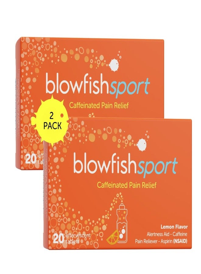 Blowfish Sport | 2Pack | Pain Relief for Athletes | Eases Sore Muscles | Boosts Energy | Effervescent Formula Works Fast | Perfect for Morning Workouts - Image 1