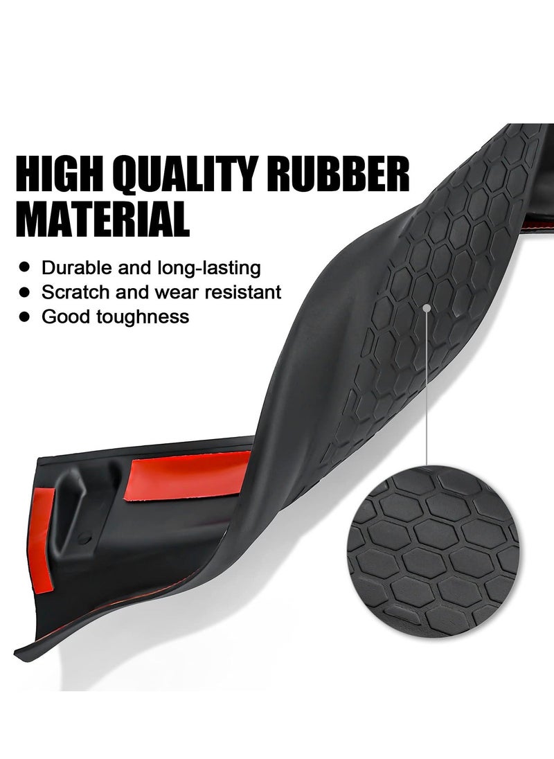 Generic Door Sill Guards Kit, Black Rubber Door Entry Guards for 2018 2021 Jeep Wrangler JL JLU Gladiator JT 4 Door Accessories Parts Door Sill Protector Replacement 4pcs Set  - Image 3