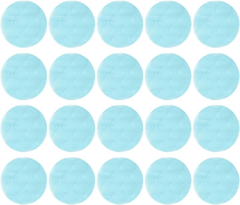 comfrt 20pcs Replaceable Filters Dust Proof Protective Filters Mouth Face Cover Insert Disposable Air Purifying Respirator Filter Pads Random Color((Round) - Image 1