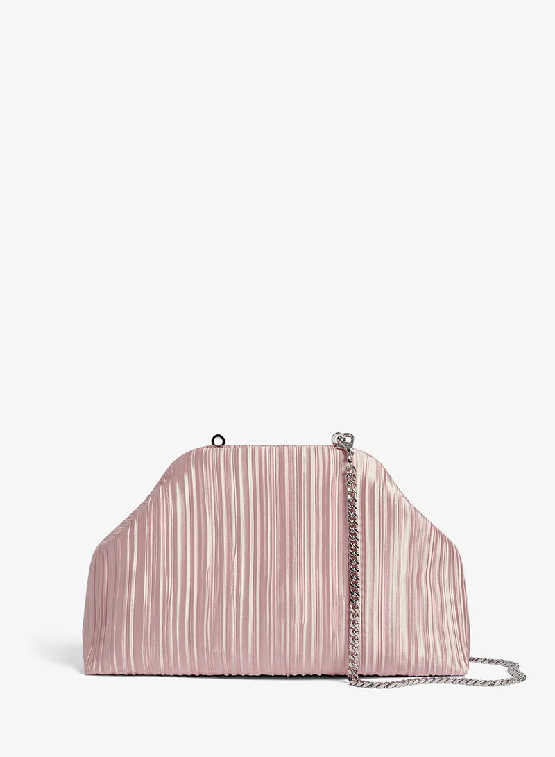 تيد بيكر Soft Satin Pleated Clutch Bag