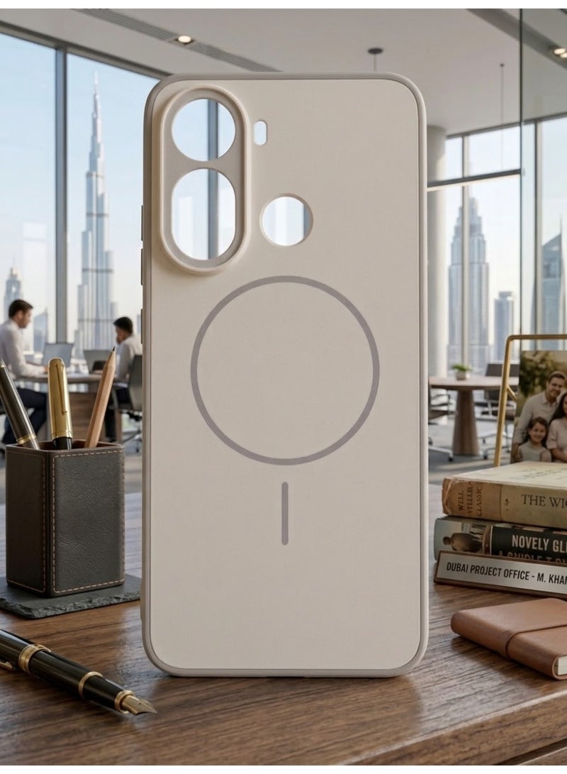 Grace Redmi A7 Pro Matte White Case – MagSafe Edition - Image 3