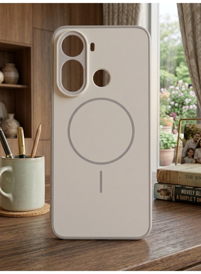 Grace Redmi A7 Pro Matte White Case – MagSafe Edition - Image 2