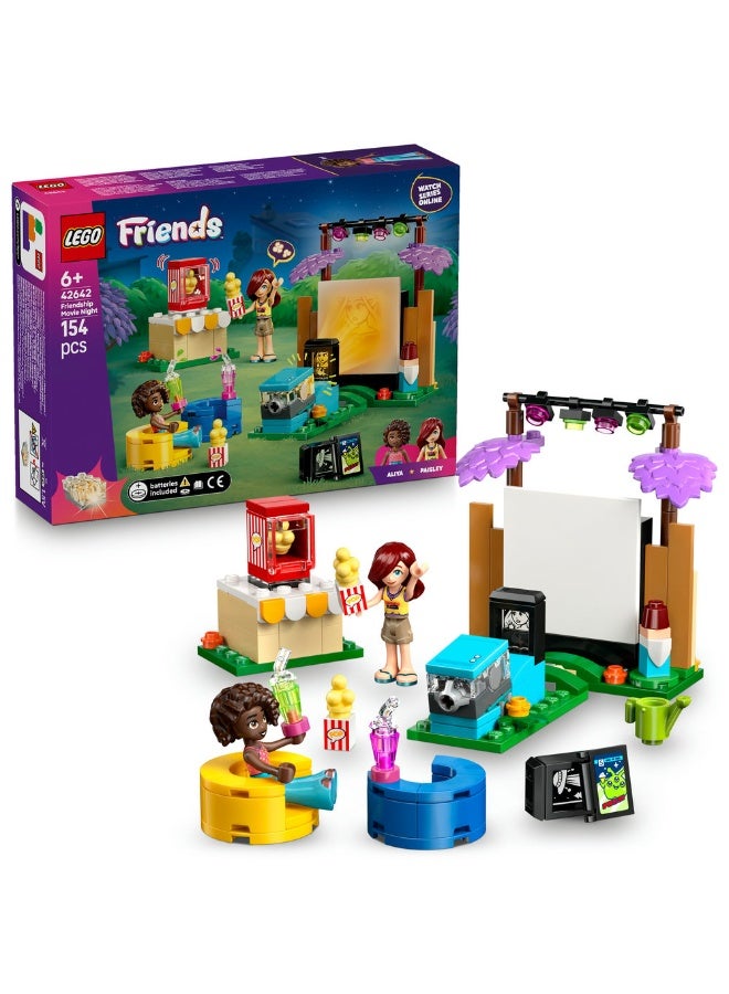 LEGO Friends Friendship Movie Night, Interactive Toy 42642 (Age 6+, 154 Pieces) - Image 1