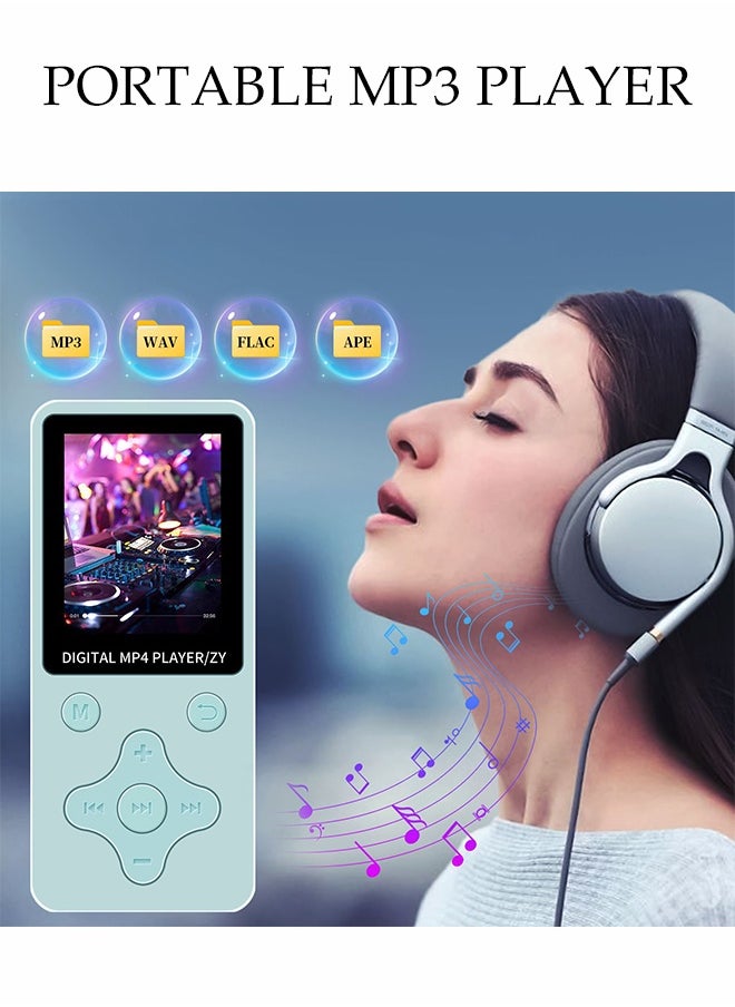 DUNISO MP3 Player With Bluetooth，Multifunctional Music Player，With Speaker，Fm Radio And Recorder，Equipped With Earphone Cord And Data Cable，With 8Gb Card，Ideal For Sports And Travel  - Image 2