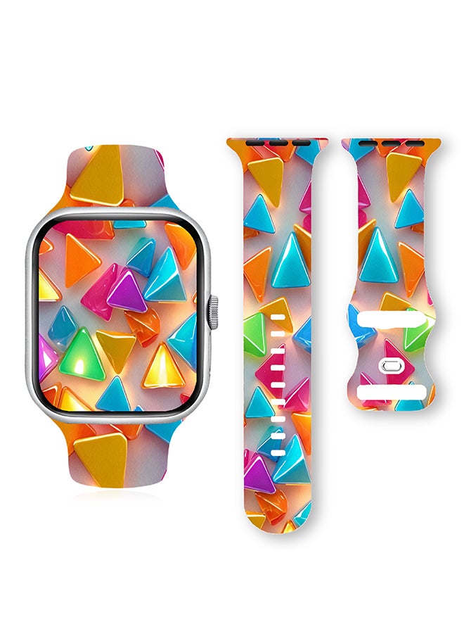 Generic Bands Compatible with Apple Watch Band 38mm 40mm 41mm 42mm 44mm 45mm 49mm, Women Men, Soft Silicone Sport Wristbands Replacement Strap for All iWatch Series 10/9/8/7/6/5/4/3/2/1/SE/Ultra/Hermès  - Image 1