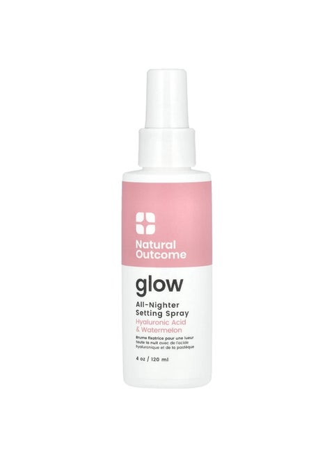 Natural Outcome, Glow, All-Nighter Setting Spray, 4 oz (120 ml)