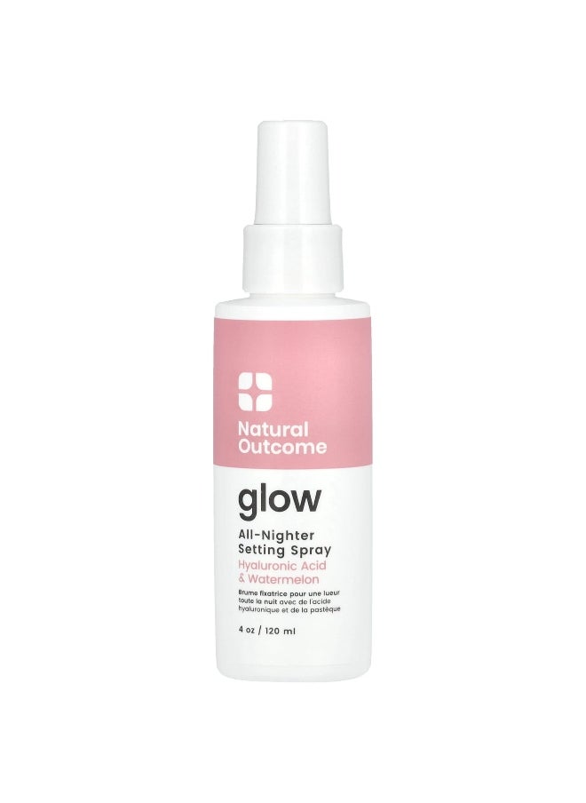 natural outcome Natural Outcome, Glow, All-Nighter Setting Spray, 4 oz (120 ml)  - Image 1