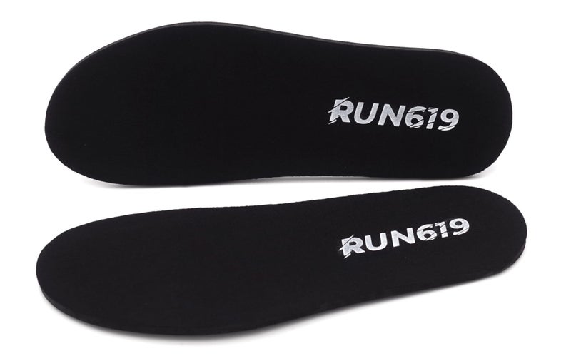 Run 619 Wide Run 619 Zero Drop Shoe Insoles, Traditional Shape, Foot Forming, Wide Width - 6mm Thickness, Firm, Flat Shoe Inserts - Men's 10-11.5, Women's 11-12.5 - Image 1