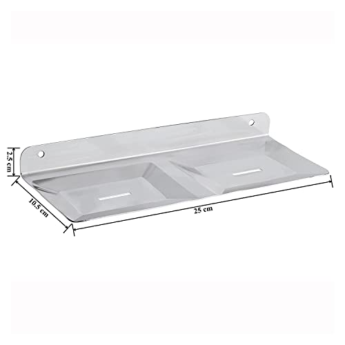Primax Stainless Steel Double Soap Holder for Bathroom/Soap Stand/Soap Dish/Bathroom Accessories(Pack of 1) - Image 3