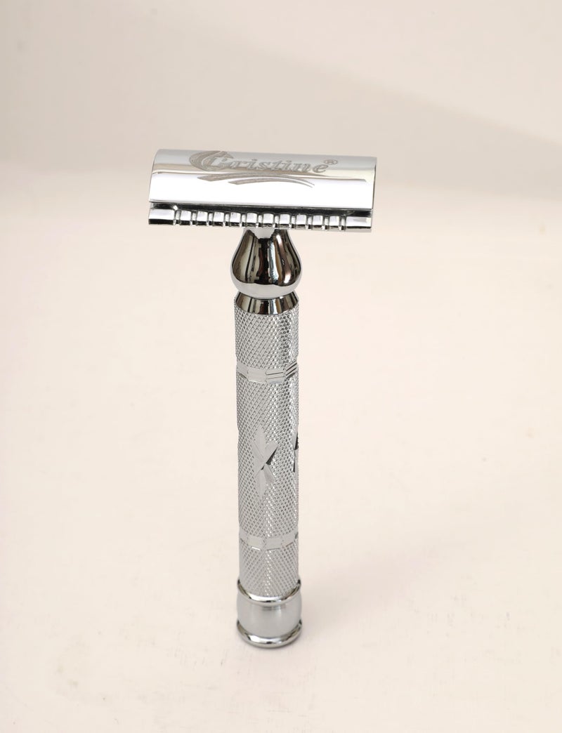 Pristine Double Edge Men Shaving Safety Razor – Chrome PS-15 (Close Comb) - Image 3