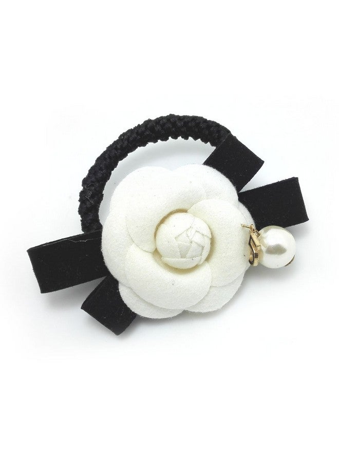 ميليويش حامل ذيل حصان مرن من Meilliwish Flower Noble Hair (B67) (أبيض) - Image 1