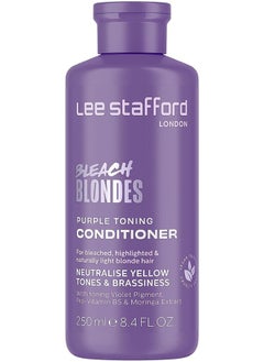 Lee Stafford Lee Stafford Bleach Blondes Purple Toning Conditioner, Neutralise Yellow Tones & Brassiness  - Image 1