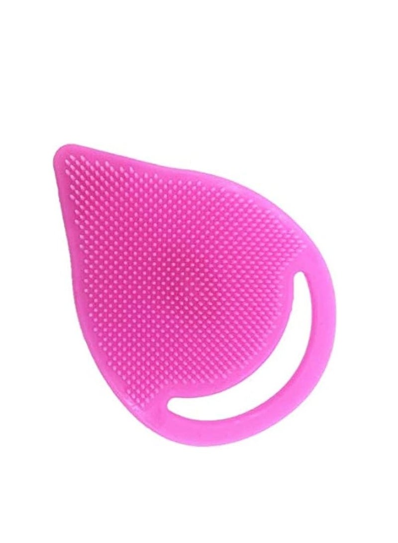 ORiTi Baby's Soft Silicone Facial Care Exfoliating Face Cleanser Spa Brush Scrub Tool for Wash Skin (Random Color) - Image 1