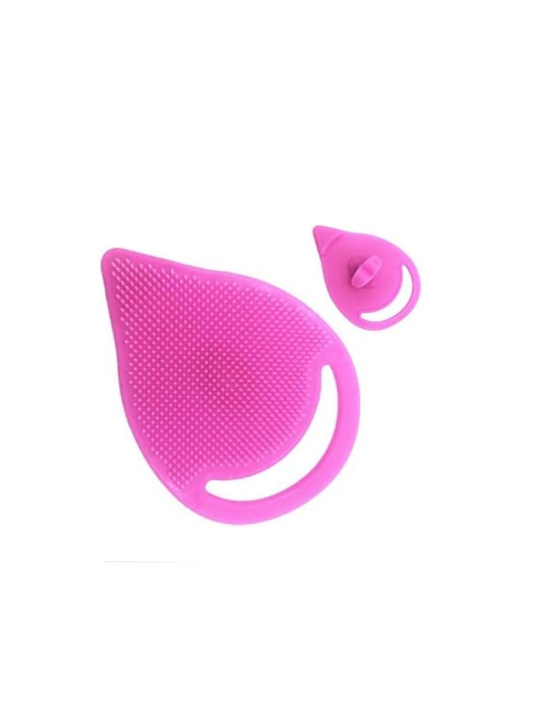 ORiTi Baby's Soft Silicone Facial Care Exfoliating Face Cleanser Spa Brush Scrub Tool for Wash Skin (Random Color) - Image 5