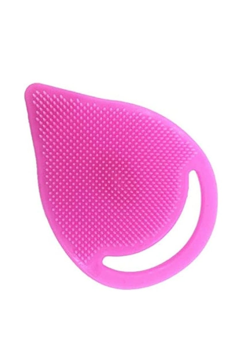 ORiTi Baby's Soft Silicone Facial Care Exfoliating Face Cleanser Spa Brush Scrub Tool for Wash Skin (Random Color) - Image 4