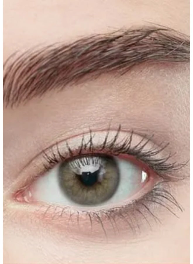 Unibling Butter Brown Yearly Colored Contact Lenses, Unisex Cosmetic Contact Lenses, Enlargement Collection, Light Brown, With Case - Image 1