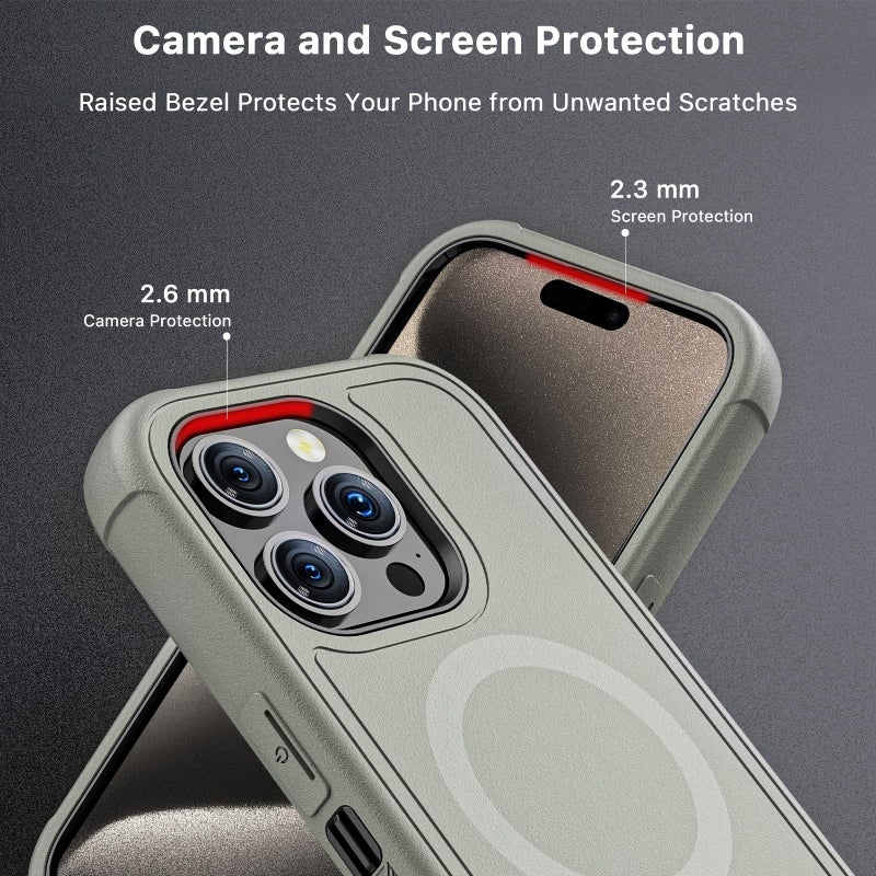 M MYBAT PRO Maverick Series for iPhone 15 Pro Max Case with Belt Clip Holster,[Compatible with Magsafe] w/Screen Protector,Anti-Drop,Shockproof,360Â°Rotatig Kickstand,Heavy Duty Protection - Image 5
