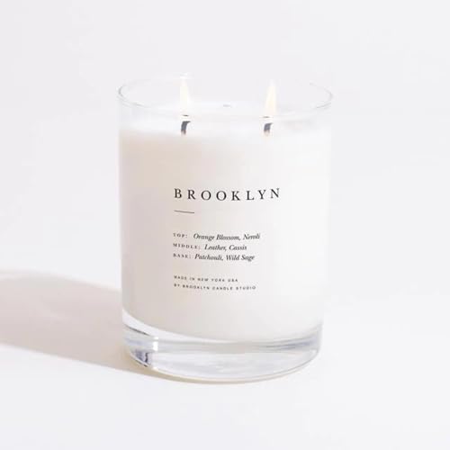 Brooklyn Candle Studio Brooklyn Classic 2 Wick Candle - Luxury Scented Candle, Vegan Soy Wax, Hand Poured in The USA, 70 Hour Slow Burn Time - 13oz - Image 1