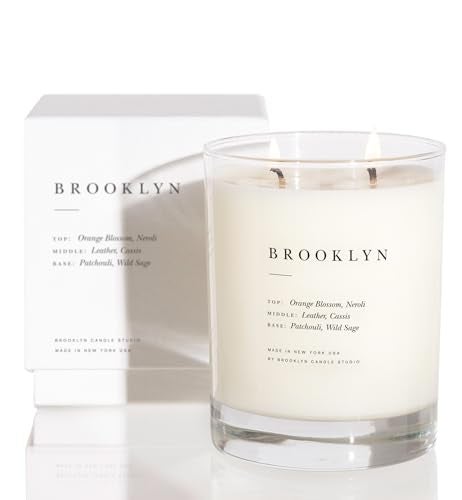 Brooklyn Candle Studio Brooklyn Classic 2 Wick Candle - Luxury Scented Candle, Vegan Soy Wax, Hand Poured in The USA, 70 Hour Slow Burn Time - 13oz - Image 2