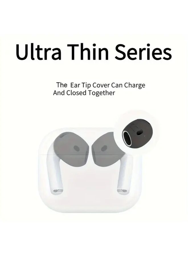أغطية سماعات الرأس السيليكونية الأرجوانية لـ Airpods الجيل الرابع مقاومة للانزلاق ومقاومة للخدوش وحافظة واقية فائقة النحافة - Image 3