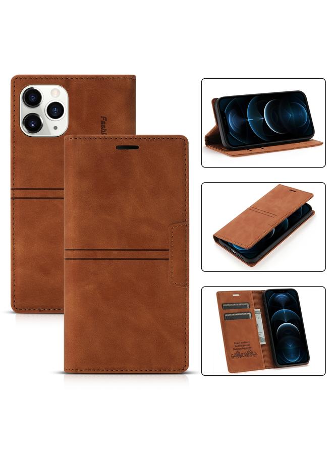 Zaboon Case For iPhone 12 Pro Max Dream Magnetic Suction Business Horizontal Flip PU Leather Case with Holder & Card Slot & Wallet - Image 1