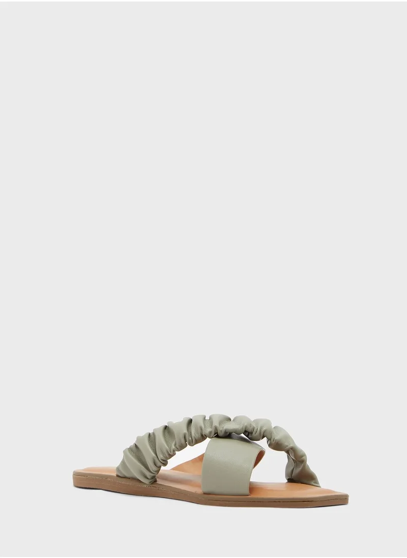 CALL IT SPRING Scrunchee Strappy Slip Ons