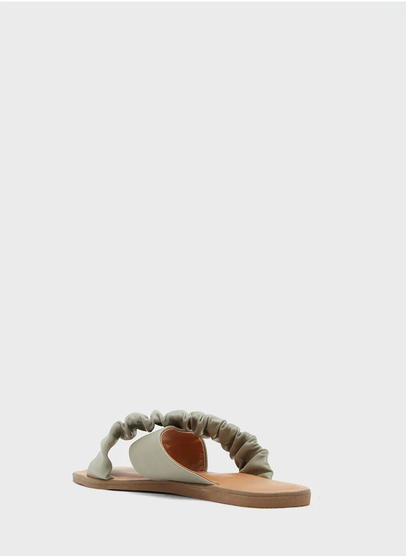 CALL IT SPRING Scrunchee Strappy Slip Ons