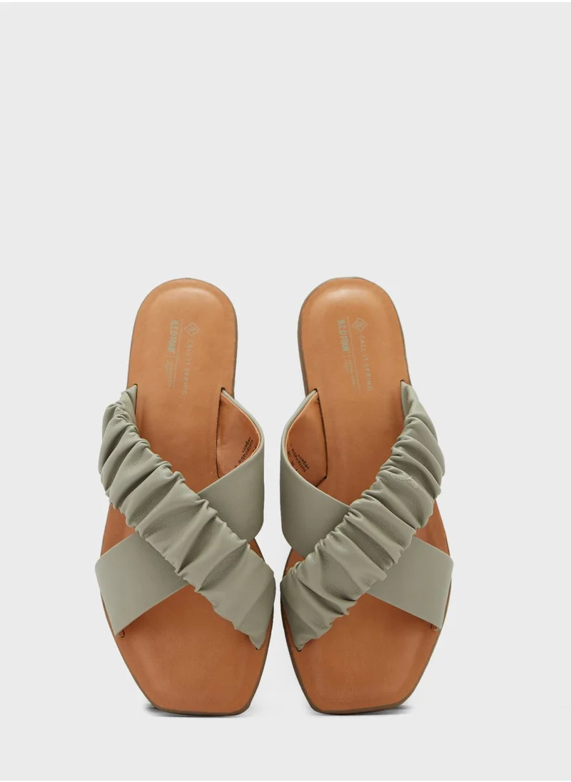 CALL IT SPRING Scrunchee Strappy Slip Ons