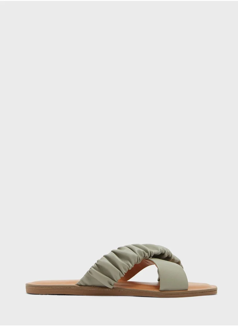 CALL IT SPRING Scrunchee Strappy Slip Ons