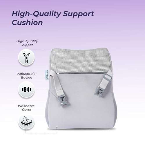 Billebon Memory Foam Car Neck Pillow, Universal Headrest Cushion, Mesh Soft Fabric Hybrid, Adjustable Strap Buckle, Removable Cover, Orthopaedic Neck Support, Driving Comfort Pain Relief (Pack of 1) - Image 5